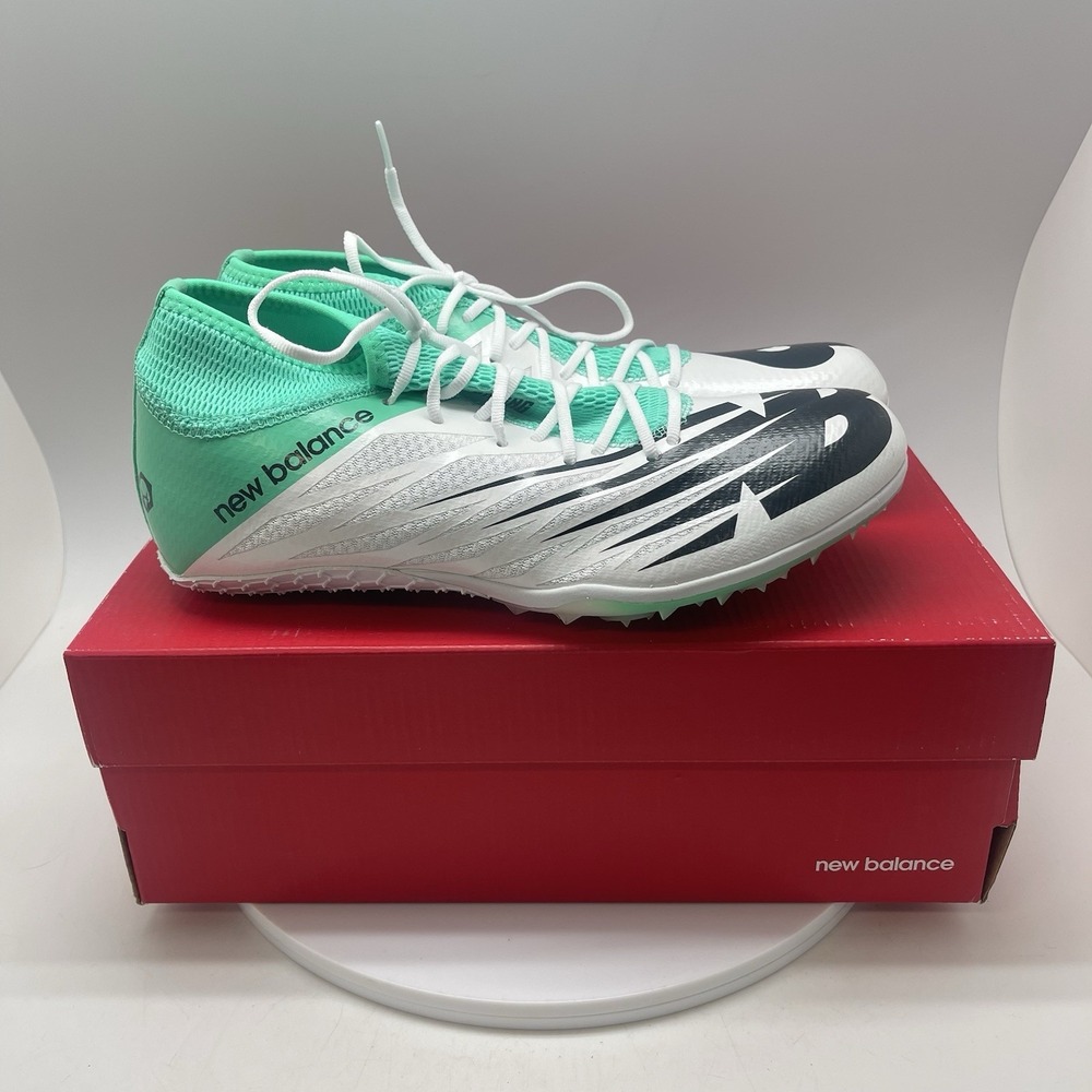 New Balance SD100 V2 Spikes Womens 10 B‎ WSD100G2 White Track Running Shoes New